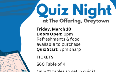 QUIZ NIGHT – Coming Up – 10 March Greytown